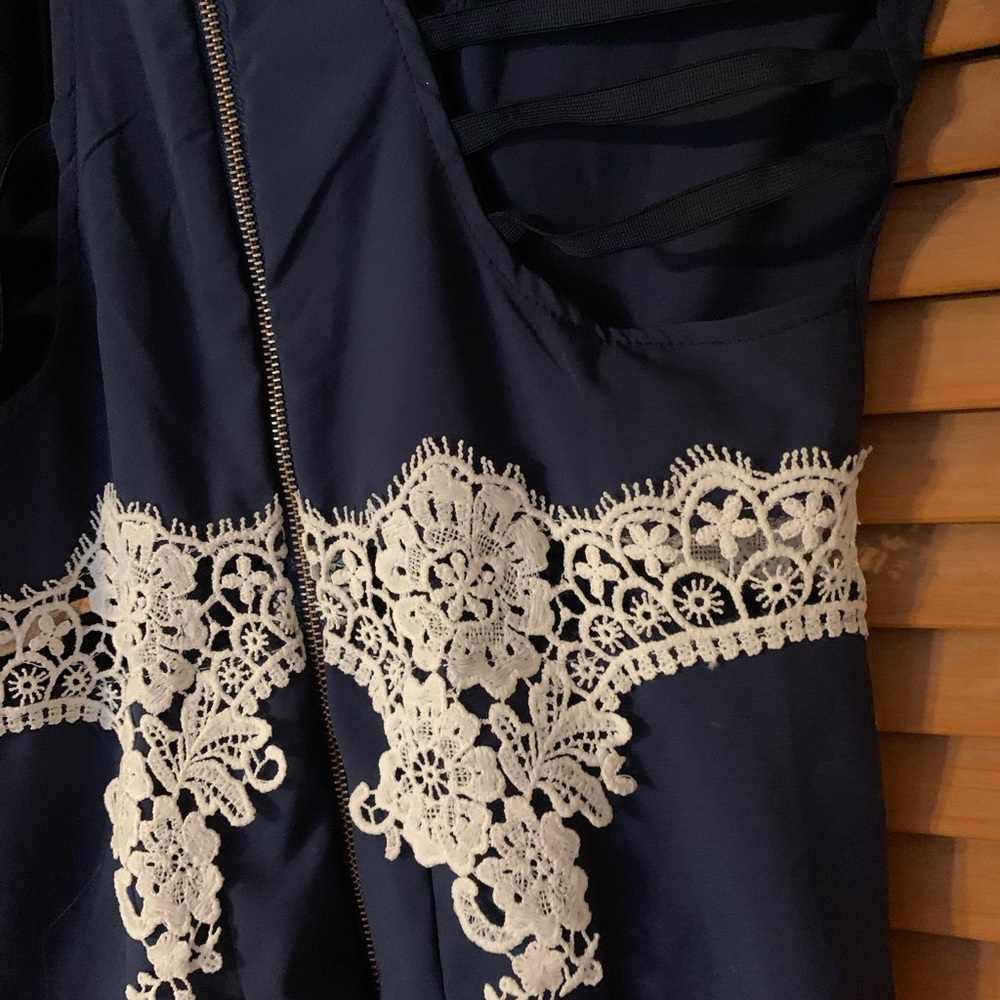 A beautiful navy romper